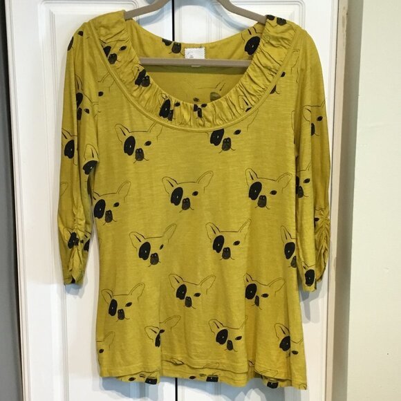 Postage Stamp French Bull Dog Top - Picture 1 of 5